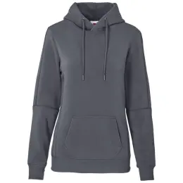 Ladies Vital Hooded Sweater Grey Front